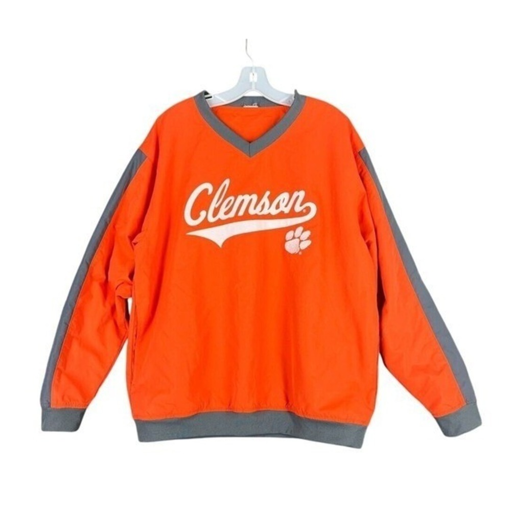 Clemson University Windbreaker Mens L Tigers Warm-up Baseball Basketball Golfing